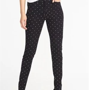 OLD NAVY WOMEN'S POLKA DOT PIXIE MID-RISE PANTS